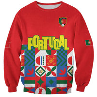 Portugal Football Sweatshirt Patchwork National Flag Design - Wonder Print Shop