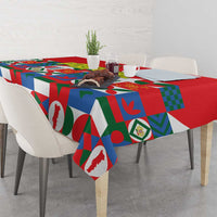 Portugal Football Tablecloth Patchwork National Flag Design - Wonder Print Shop