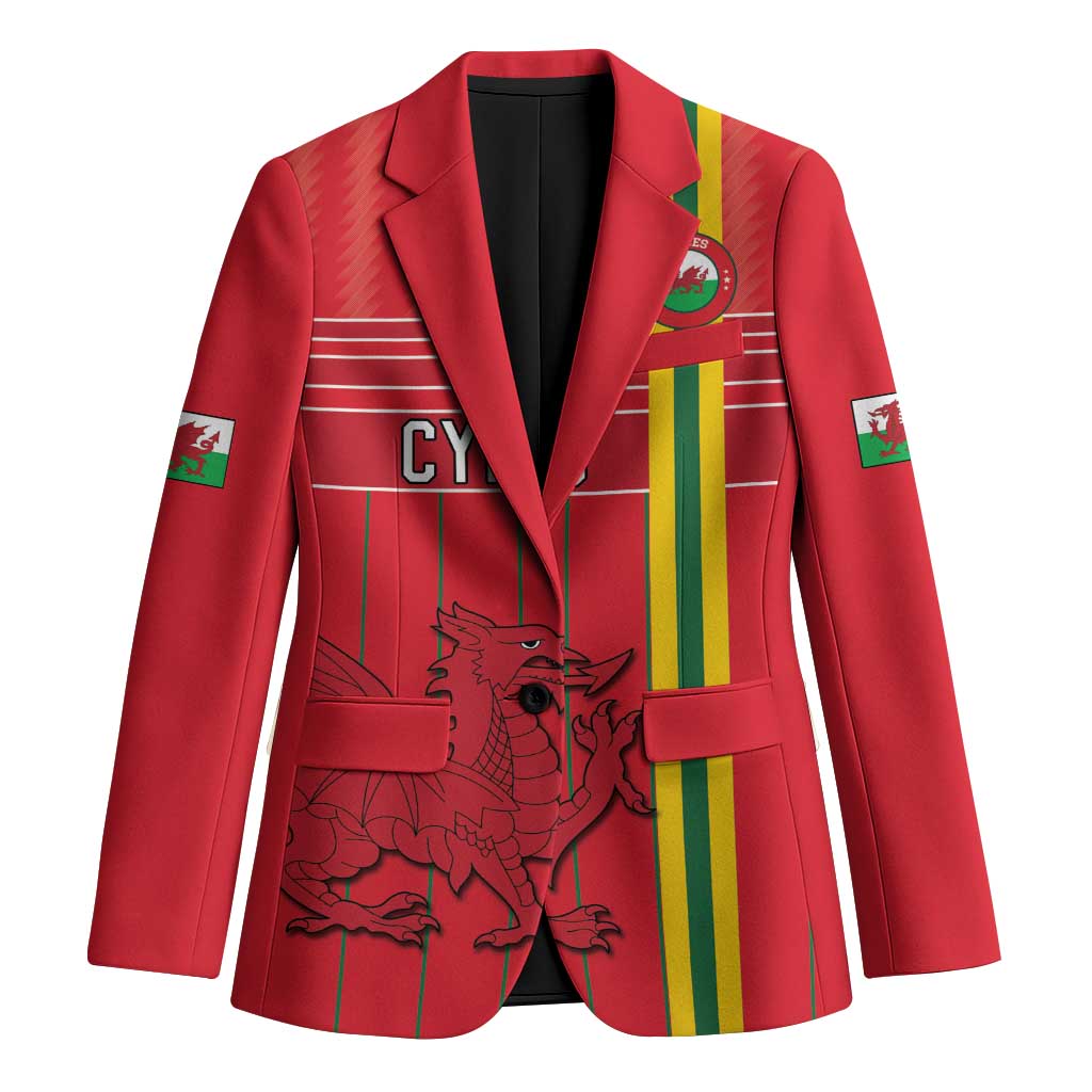 Custom World Football 2026 Wales Blazer Cymru Together Stronger - Wonder Print Shop