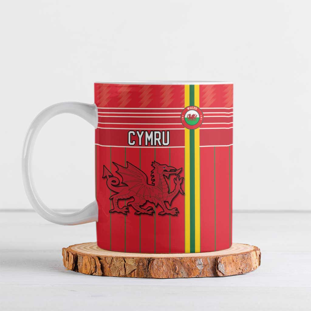 Custom World Football 2026 Wales Ceramic Mug Cymru Together Stronger - Wonder Print Shop
