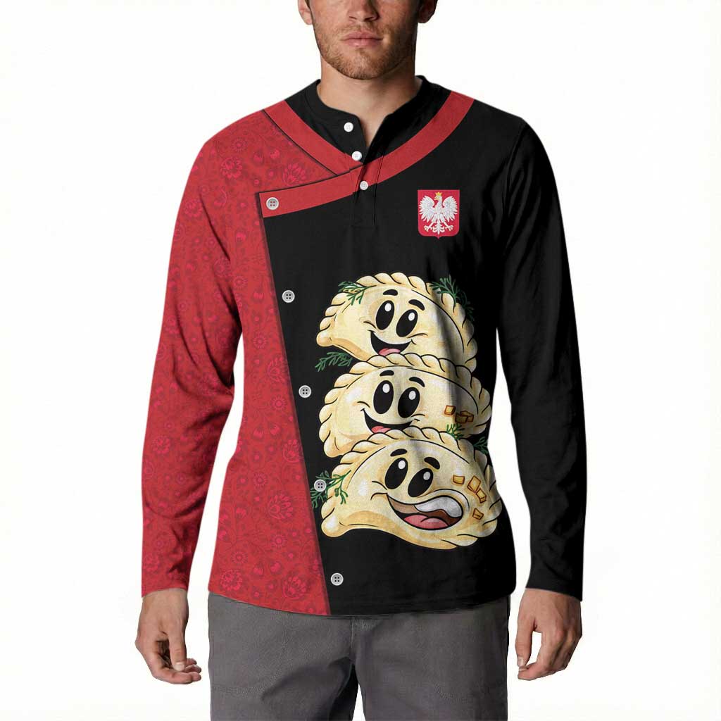 Personalized Poland Pierogi Button Sweatshirt Polish National Dumplings