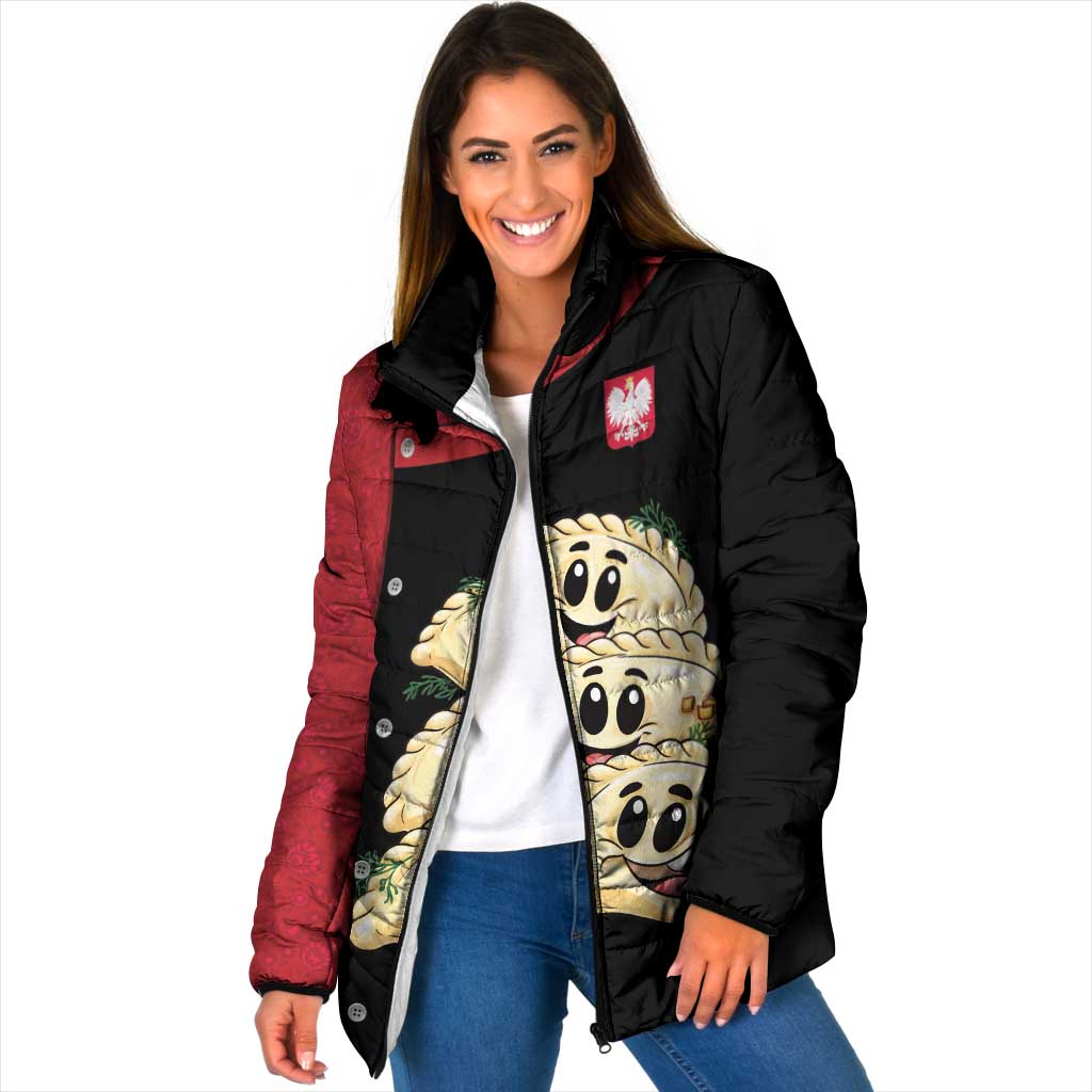 Personalized Poland Pierogi Padded Jacket Polish National Dumplings