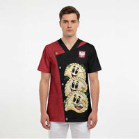 Personalized Poland Pierogi Scrub Top Polish National Dumplings