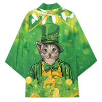 Funny Cat St Patrick's Day Kimono Irish Leprechaun Lucky Cat