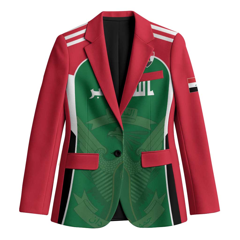 Custom World Football 2026 Iraq Blazer Eagle of Saladin Championship Spirit