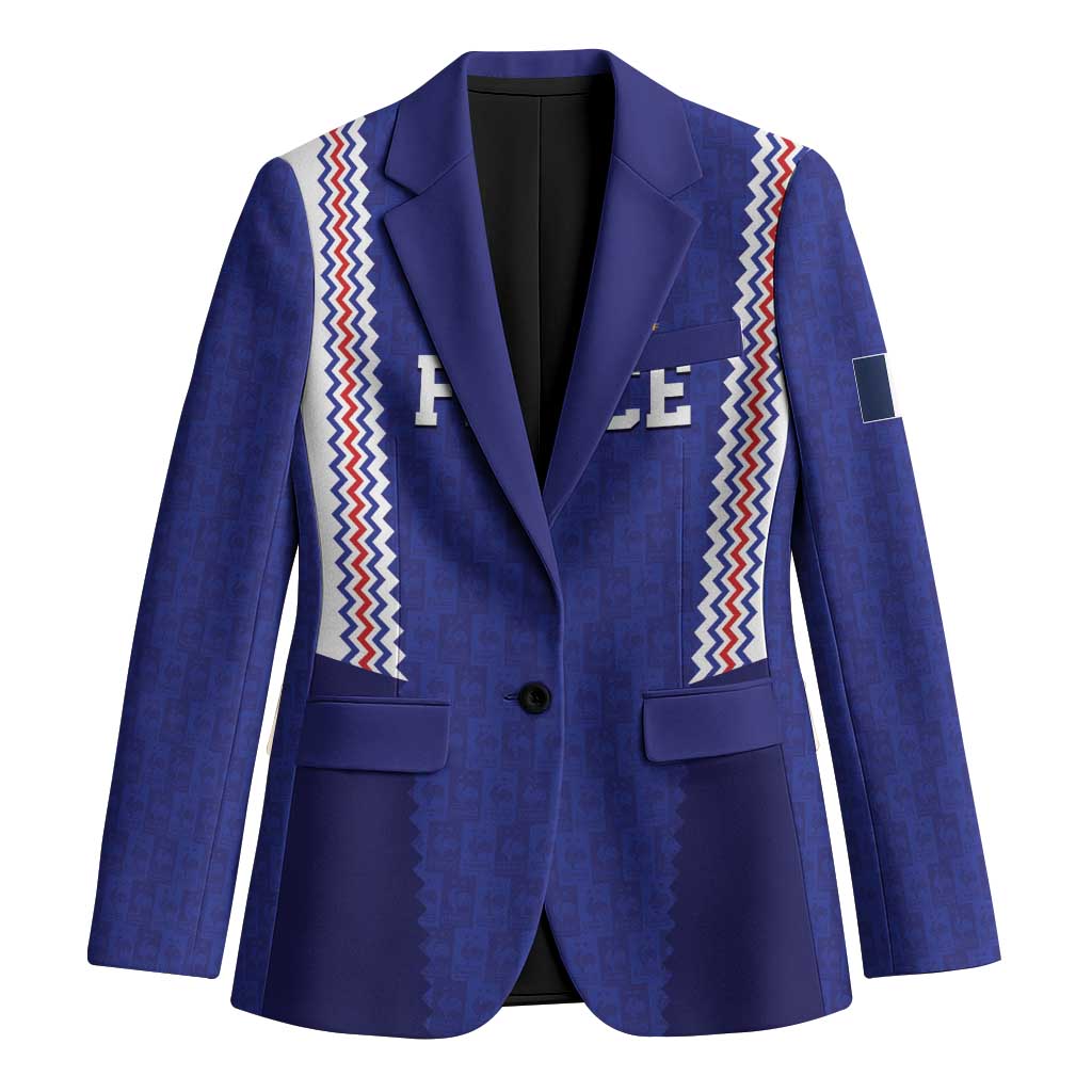Custom World Football 2026 France Blazer Allez Les Bleus Go Champions