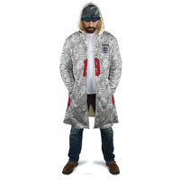 Custom World Football 2026 England Cloak Three Lions Monogram White Glory