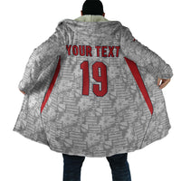 Custom World Football 2026 England Cloak Three Lions Monogram White Glory