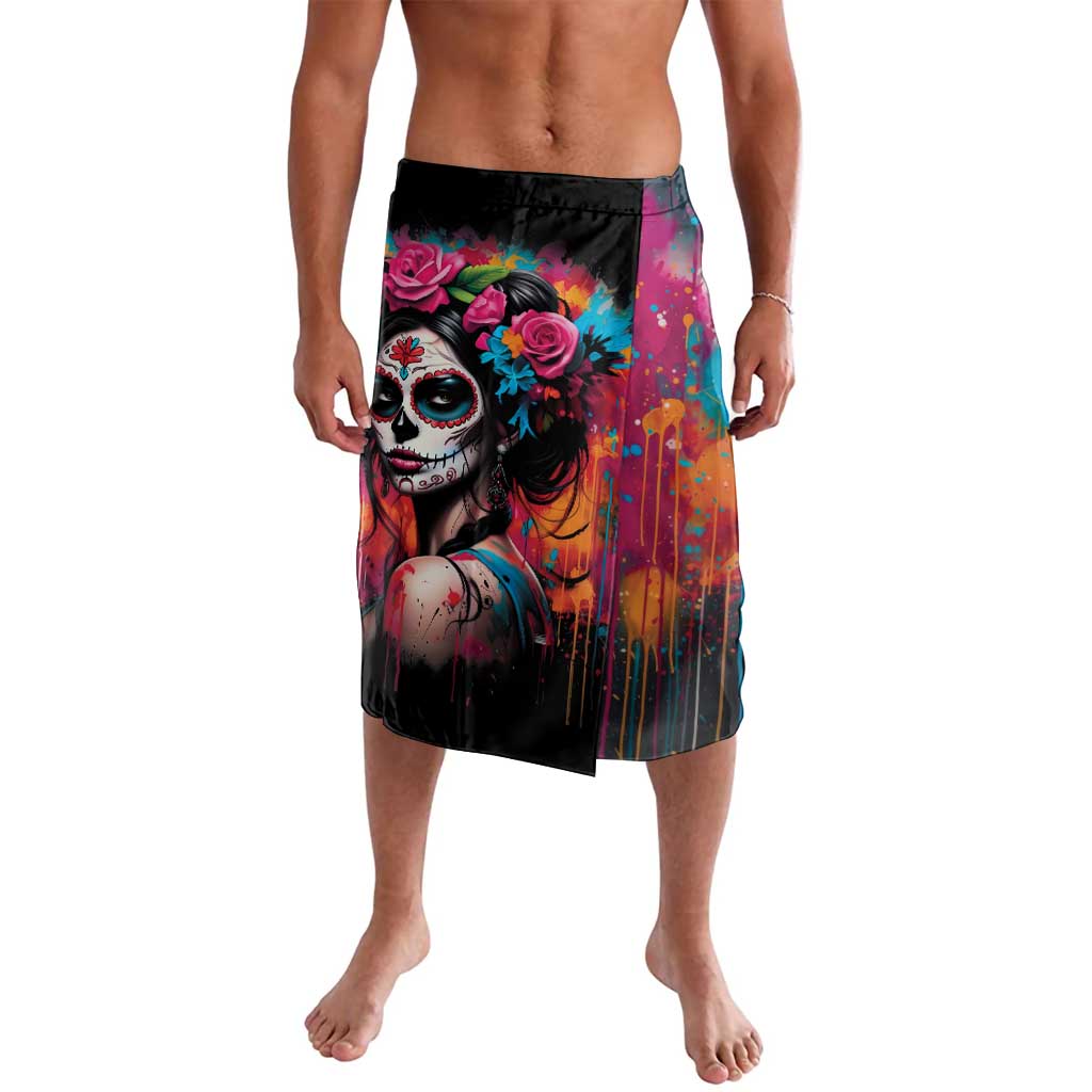 Mexico Day Of The Dead Lavalava Rose Catrina Goddess Sugar Skull - Wonder Print Shop