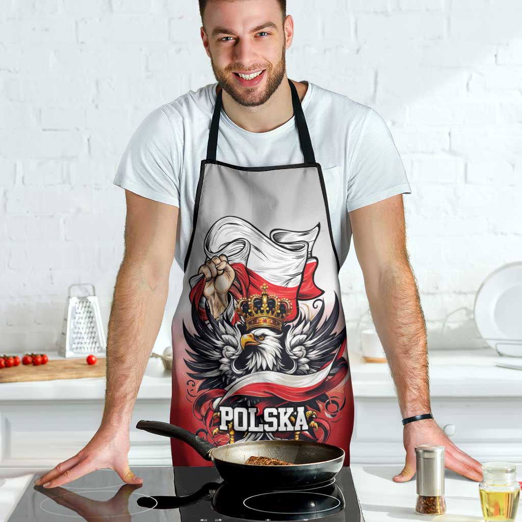 Poland Independence Day Apron Polska White Eagle and Flag Style - Wonder Print Shop