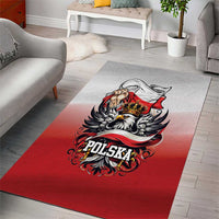 Poland Independence Day Area Rug Polska White Eagle and Flag Style - Wonder Print Shop