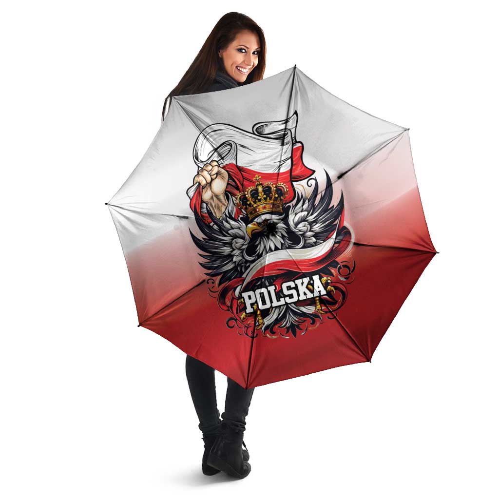 Poland Independence Day Umbrella Polska White Eagle and Flag Style - Wonder Print Shop