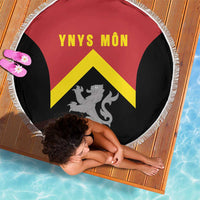 Anglesey Wales Beach Blanket Ynys Mon Welsh Lion Flag Design - Wonder Print Shop