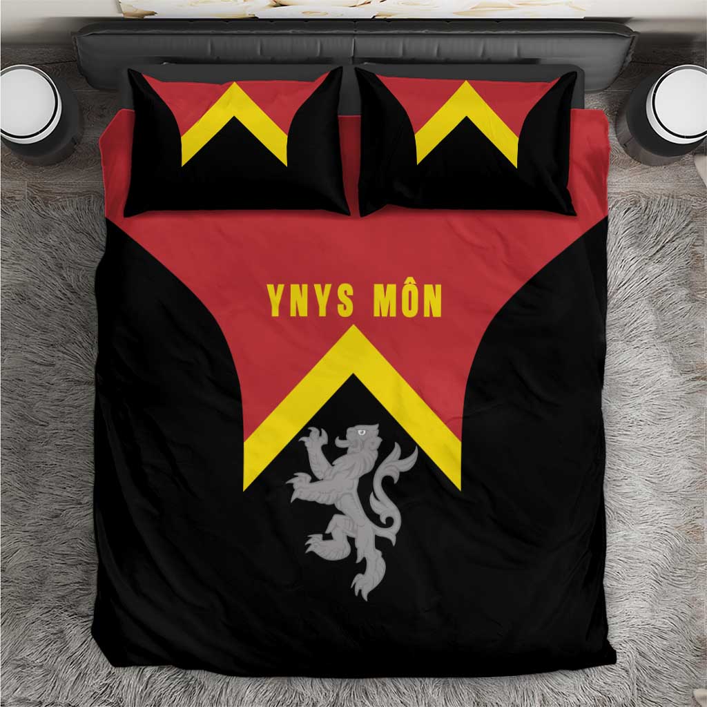Anglesey Wales Bedding Set Ynys Mon Welsh Lion Flag Design - Wonder Print Shop