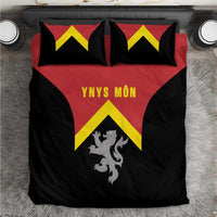 Anglesey Wales Bedding Set Ynys Mon Welsh Lion Flag Design - Wonder Print Shop
