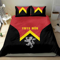 Anglesey Wales Bedding Set Ynys Mon Welsh Lion Flag Design - Wonder Print Shop