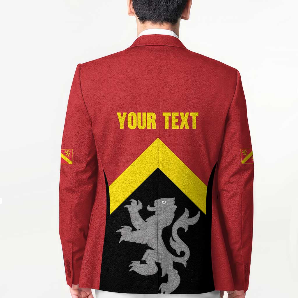 Personalised Anglesey Wales Blazer Ynys Mon Welsh Lion Flag Design - Wonder Print Shop