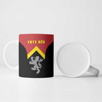 Personalised Anglesey Wales Ceramic Mug Ynys Mon Welsh Lion Flag Design - Wonder Print Shop