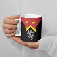 Personalised Anglesey Wales Ceramic Mug Ynys Mon Welsh Lion Flag Design - Wonder Print Shop