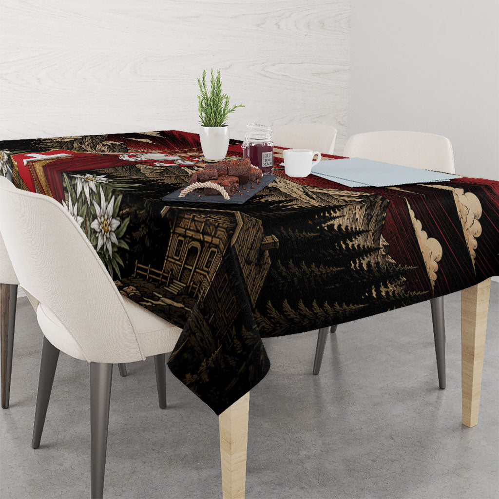 Switzerland National Day Tablecloth Helvetia Alps Heritage Pride