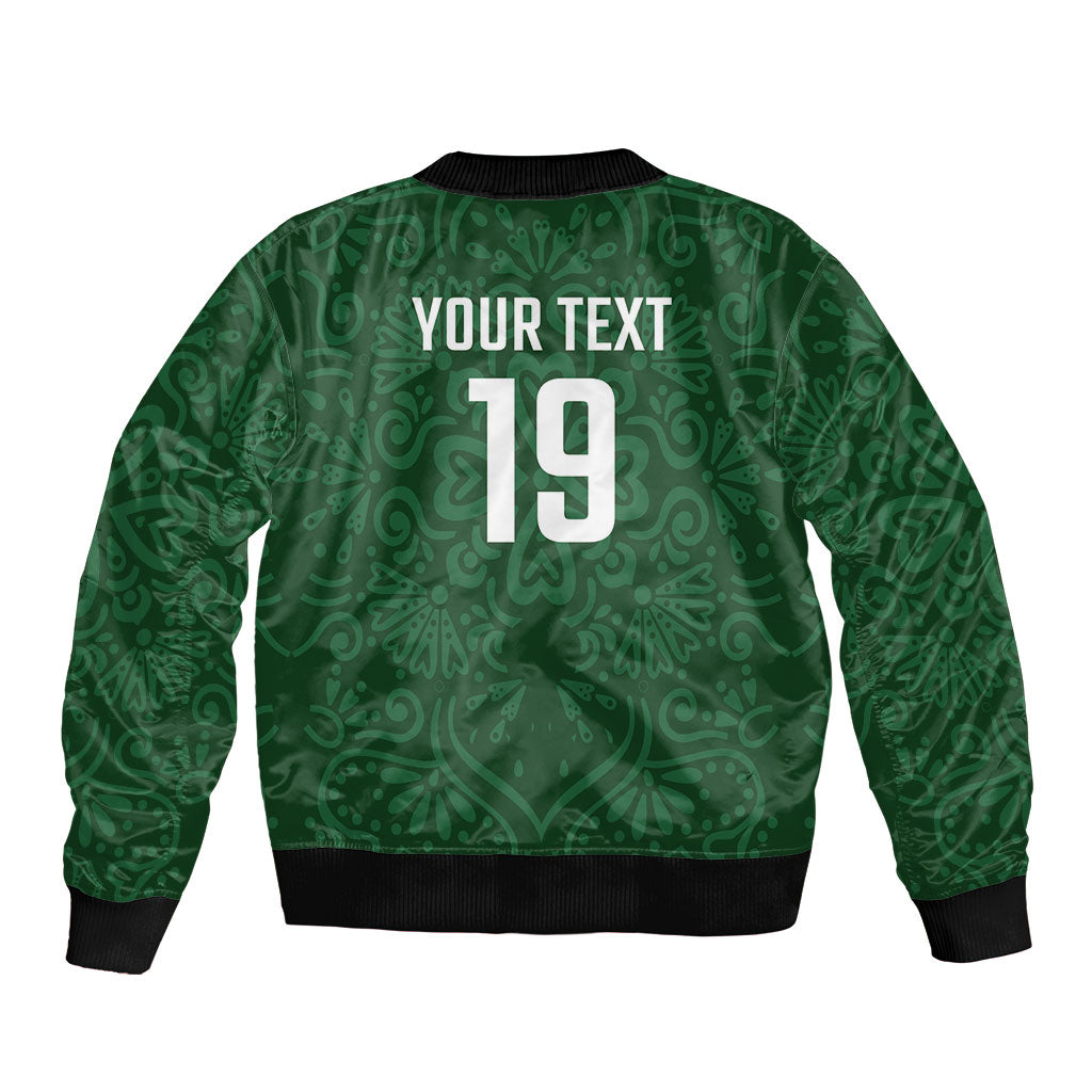 Custom Pakistan Cricket Bomber Jacket Shaheens Crescent Star Spirit