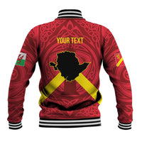 Personalized Anglesey Ynys Mon Baseball Jacket Map and Emblem Celtic Style - Wonder Print Shop