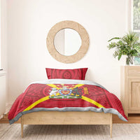 Personalized Anglesey Ynys Mon Bedding Set Map and Emblem Celtic Style - Wonder Print Shop