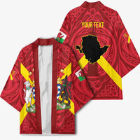 Personalized Anglesey Ynys Mon Kimono Map and Emblem Celtic Style - Wonder Print Shop