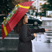 Personalized Anglesey Ynys Mon Umbrella Map and Emblem Celtic Style - Wonder Print Shop