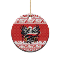Poland Christmas Ceramic Ornament Polish Eagle with Flag Style - Wonder Print Shop