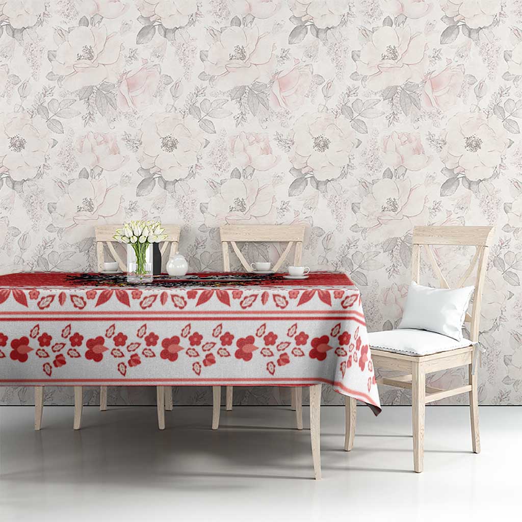 Poland Christmas Tablecloth Polish Eagle with Flag Style - Wonder Print Shop