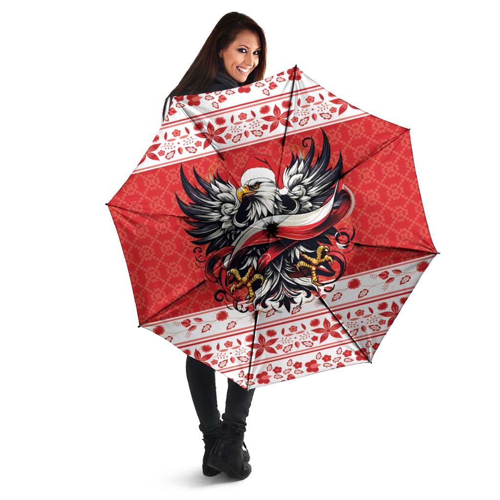 Poland Christmas Umbrella Polish Eagle with Flag Style - Wonder Print Shop
