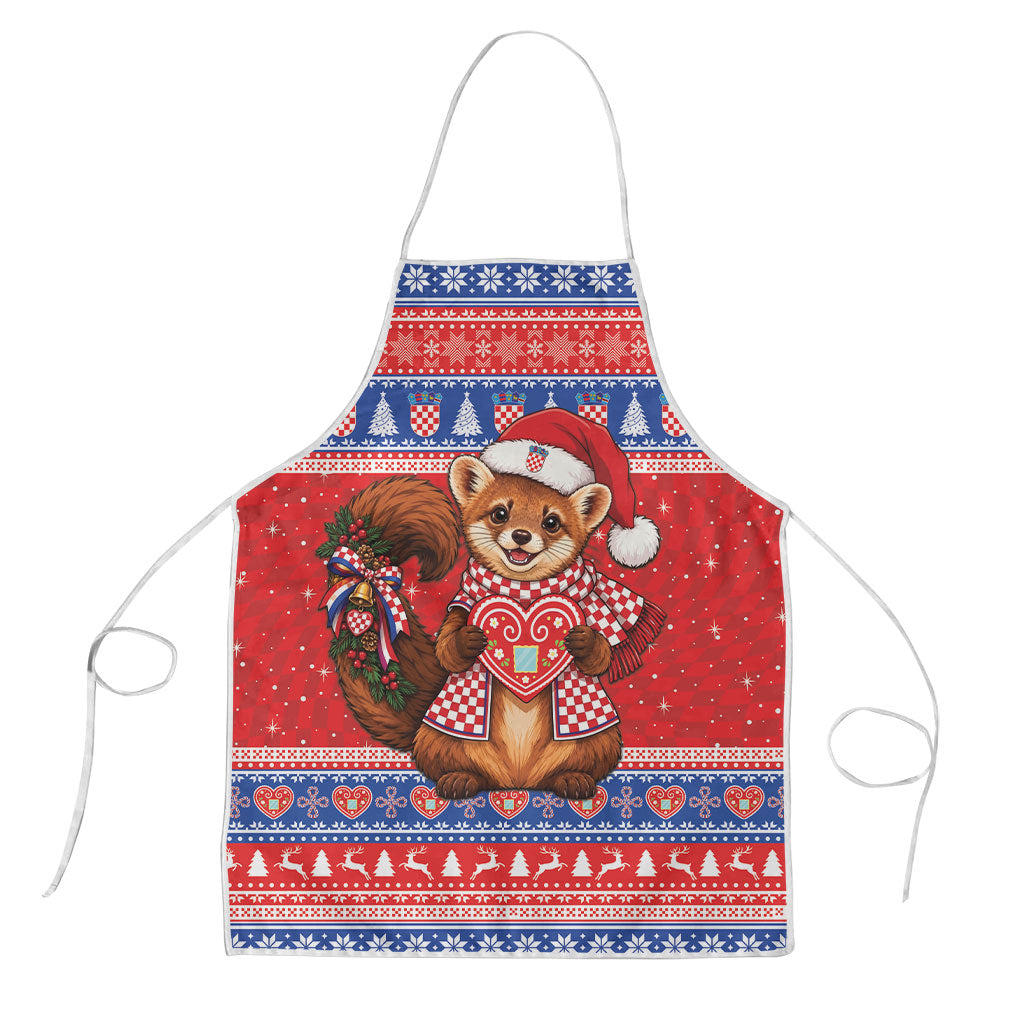 Croatia Christmas Apron Hrvatska Kuna Licitar Heart