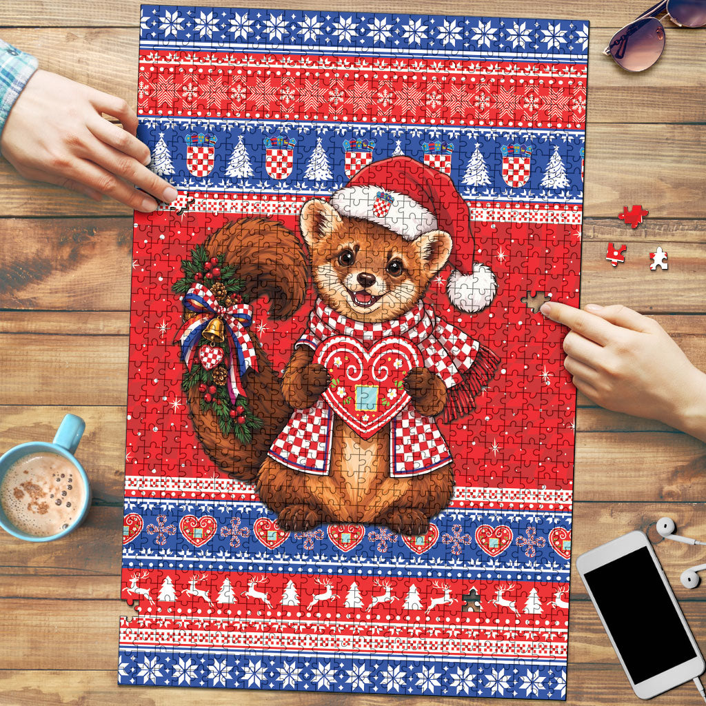 Croatia Christmas Puzzle Hrvatska Kuna Licitar Heart
