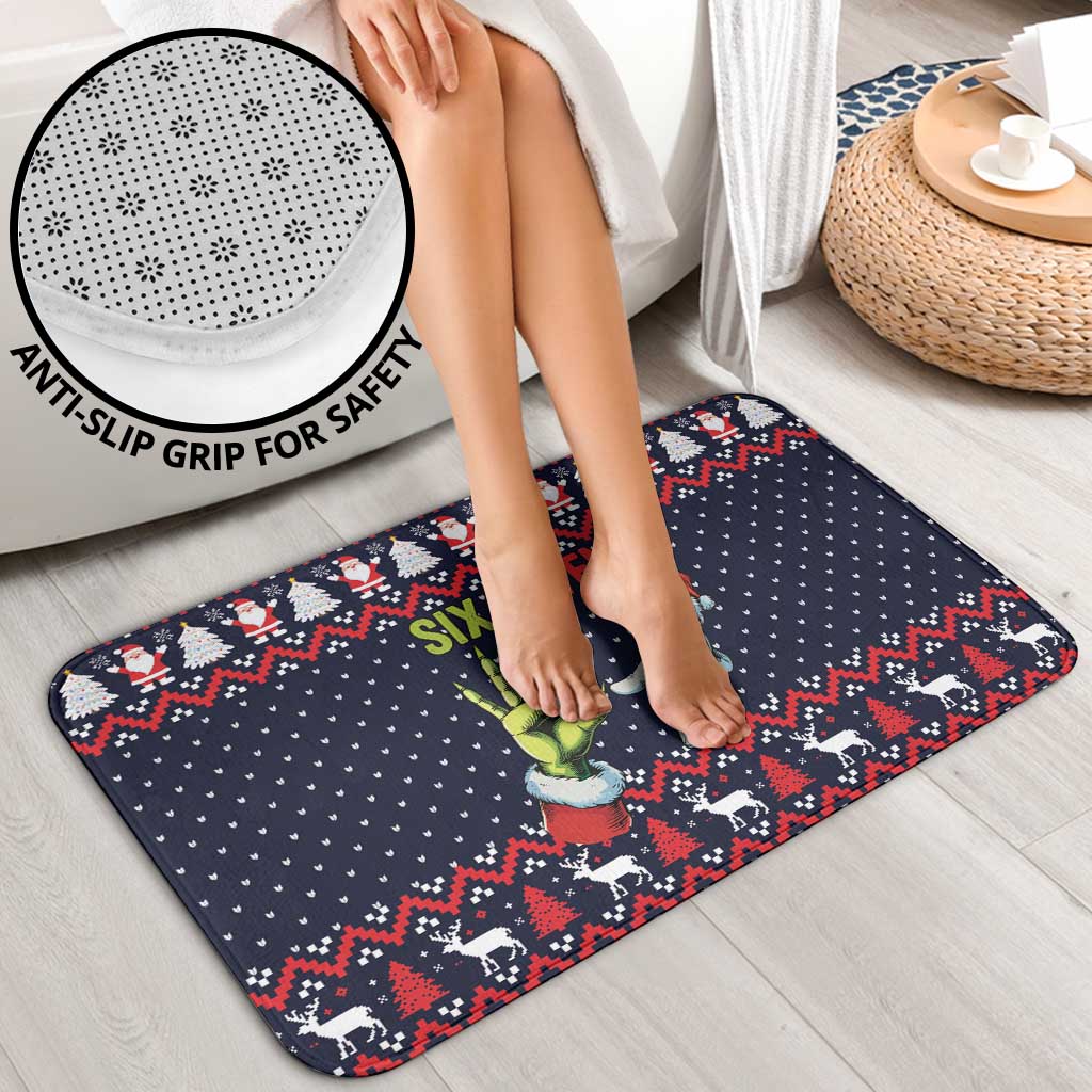 Grinch Hand Six Seven Xmas Bathroom Set Meme Gen Alpha Slang - Wonder Print Shop