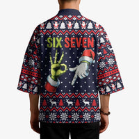 Grinch Hand Six Seven Xmas Kimono Meme Gen Alpha Slang - Wonder Print Shop