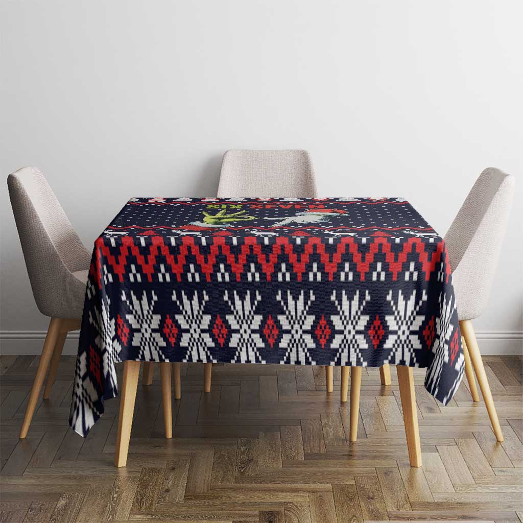 Grinch Hand Six Seven Xmas Tablecloth Meme Gen Alpha Slang - Wonder Print Shop