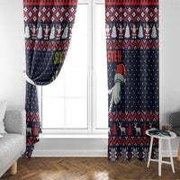 Grinch Hand Six Seven Xmas Window Curtain Meme Gen Alpha Slang - Wonder Print Shop