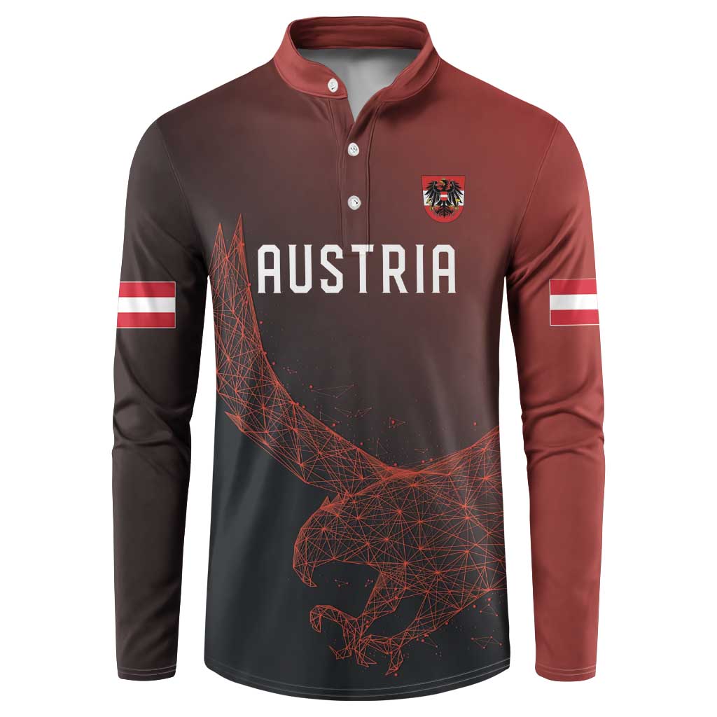Custom World Football 2026 Austria Button Sweatshirt Das Team Go Champions Red Version