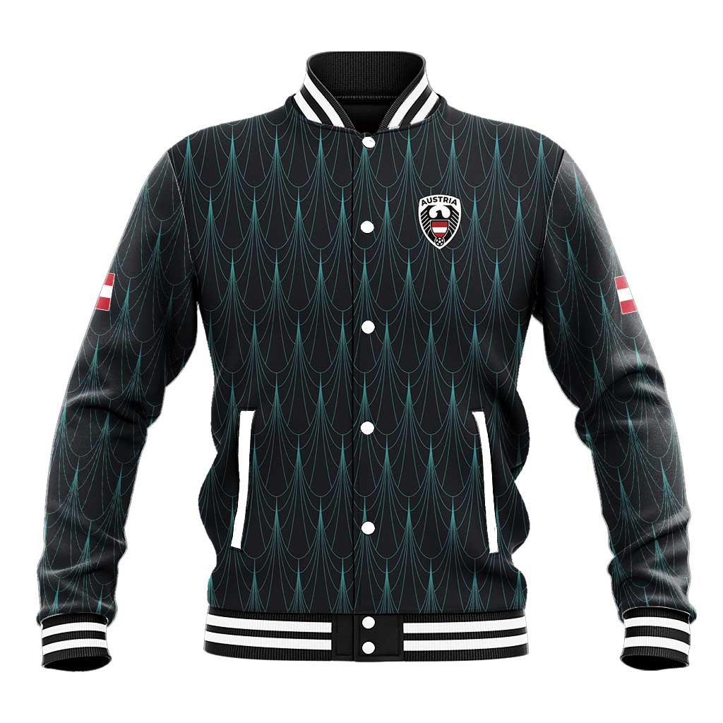 Custom World Football 2026 Austria Baseball Jacket Das Team Eagle Wing Style