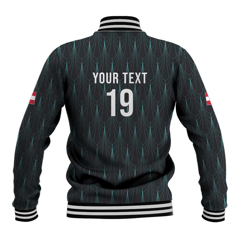 Custom World Football 2026 Austria Baseball Jacket Das Team Eagle Wing Style