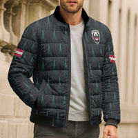 Custom World Football 2026 Austria Bomber Puffer Jacket Das Team Eagle Wing Style