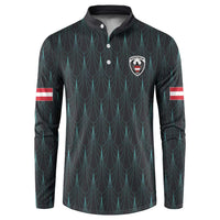 Custom World Football 2026 Austria Button Sweatshirt Das Team Eagle Wing Style