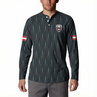 Custom World Football 2026 Austria Button Sweatshirt Das Team Eagle Wing Style