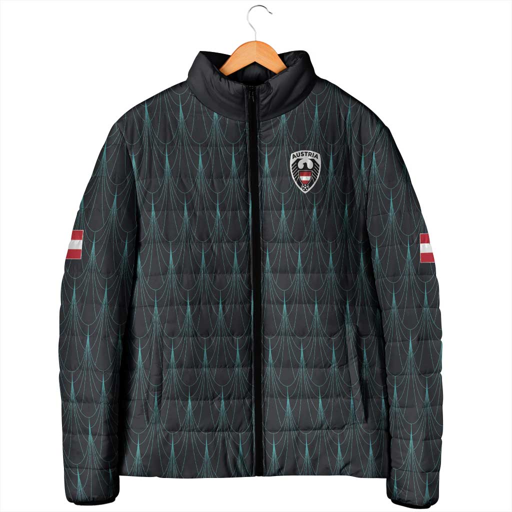 Custom World Football 2026 Austria Padded Jacket Das Team Eagle Wing Style