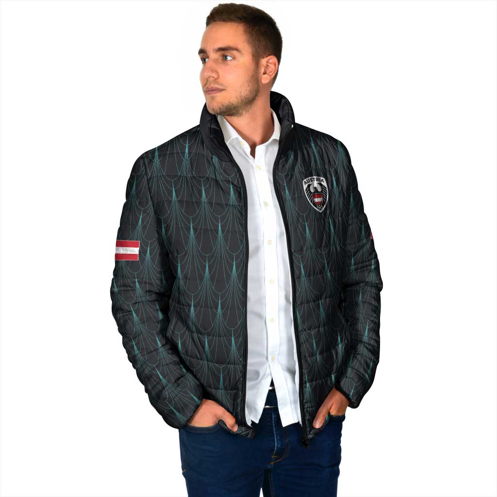 Custom World Football 2026 Austria Padded Jacket Das Team Eagle Wing Style