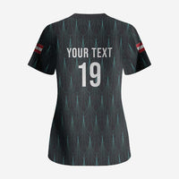 Custom World Football 2026 Austria Scrub Top Das Team Eagle Wing Style