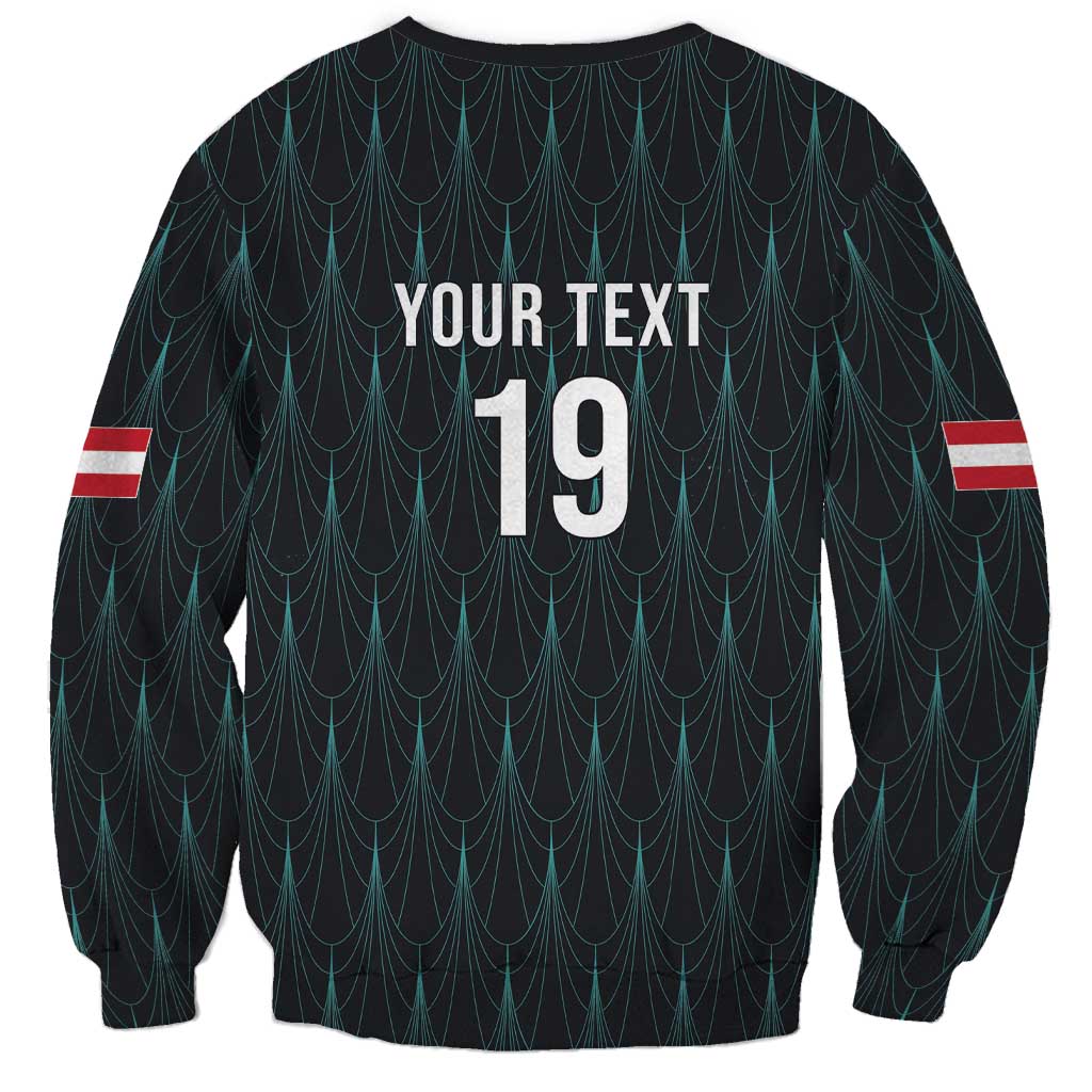 Custom World Football 2026 Austria Sweatshirt Das Team Eagle Wing Style