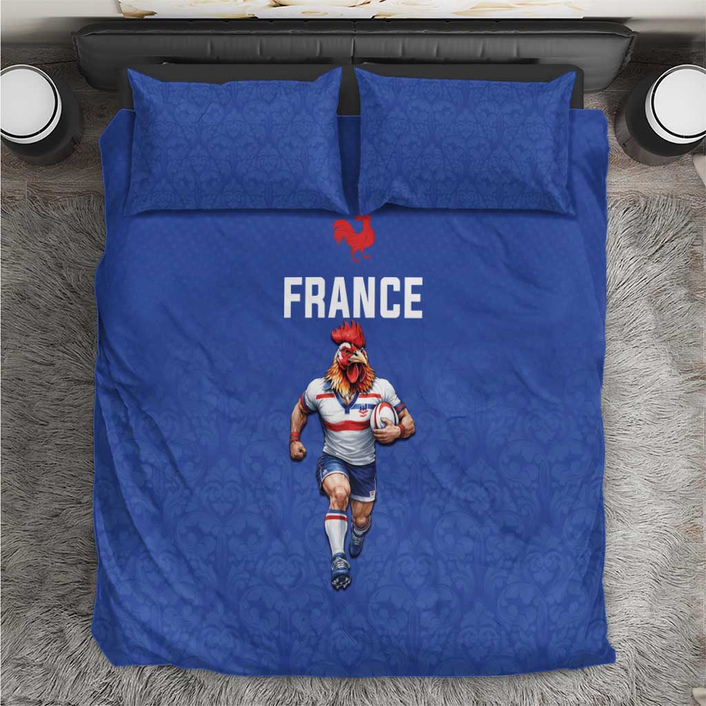 Rugby France Bedding Set XV de France Gallic Rooster Mascot