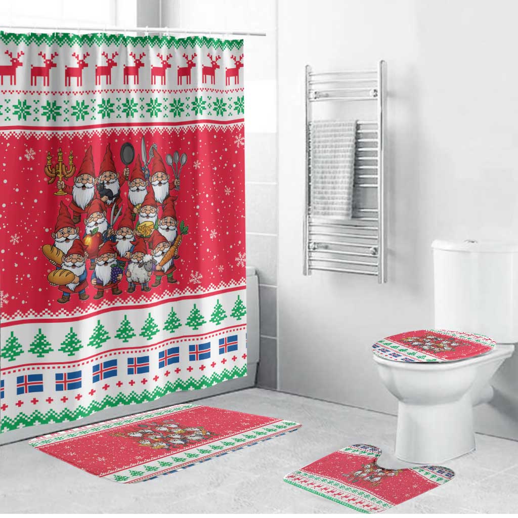 Iceland Christmas Bathroom Set Icelandic Yule Lads - Wonder Print Shop